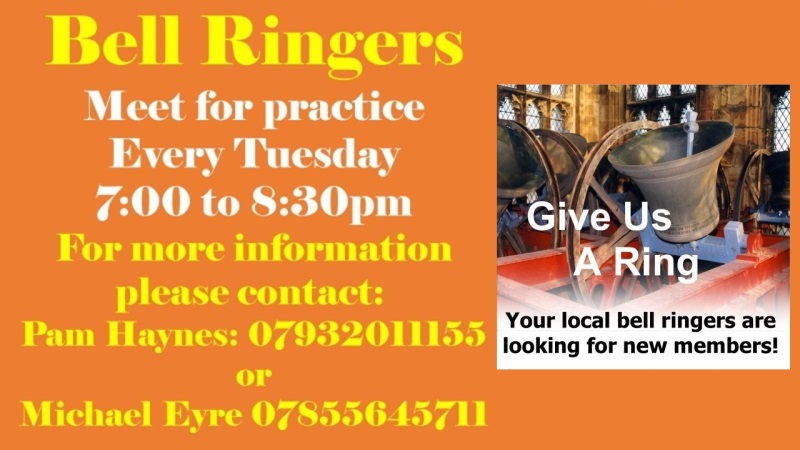 Wanted new bell ringers - give us a call